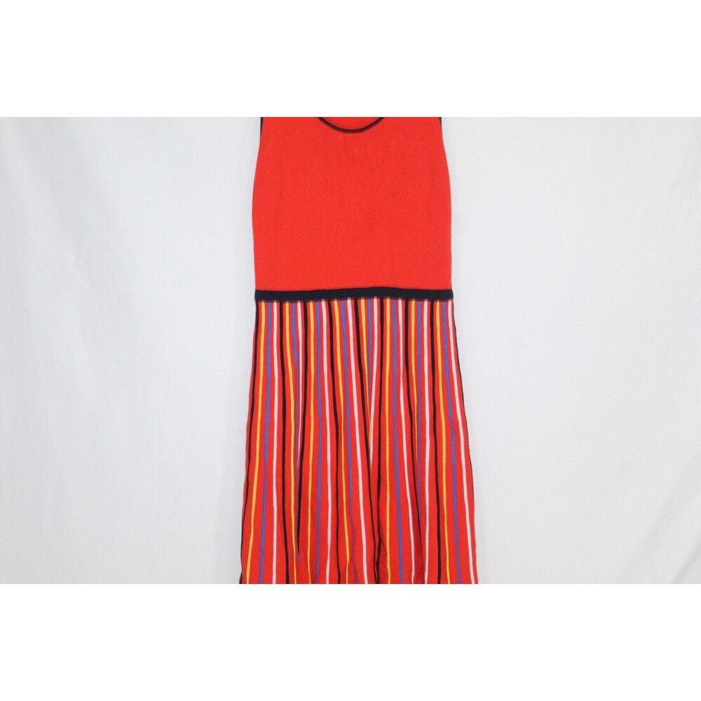 Banana Republic women's striped sleeveless a-line dress size XS colorful knit - Picture 5 of 12